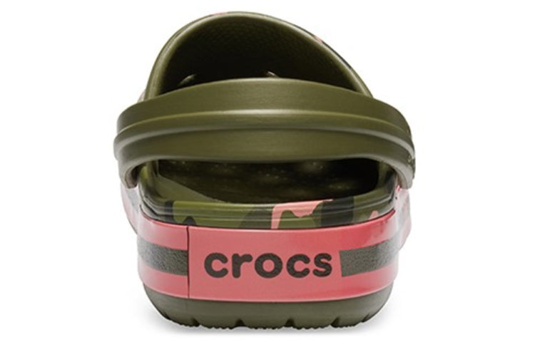 Crocs Classic Clog Beach Sandals Green Pink 205579-3S9