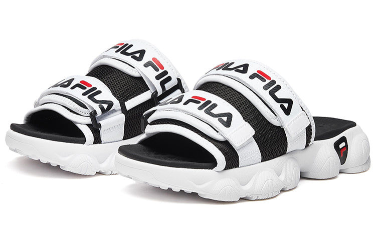 (WMNS) FILA JaggerSports Slipper White/Black F12W024607FBW