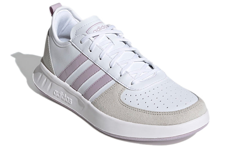 (WMNS) adidas Court 80s 'White Gray Purple' EE9832