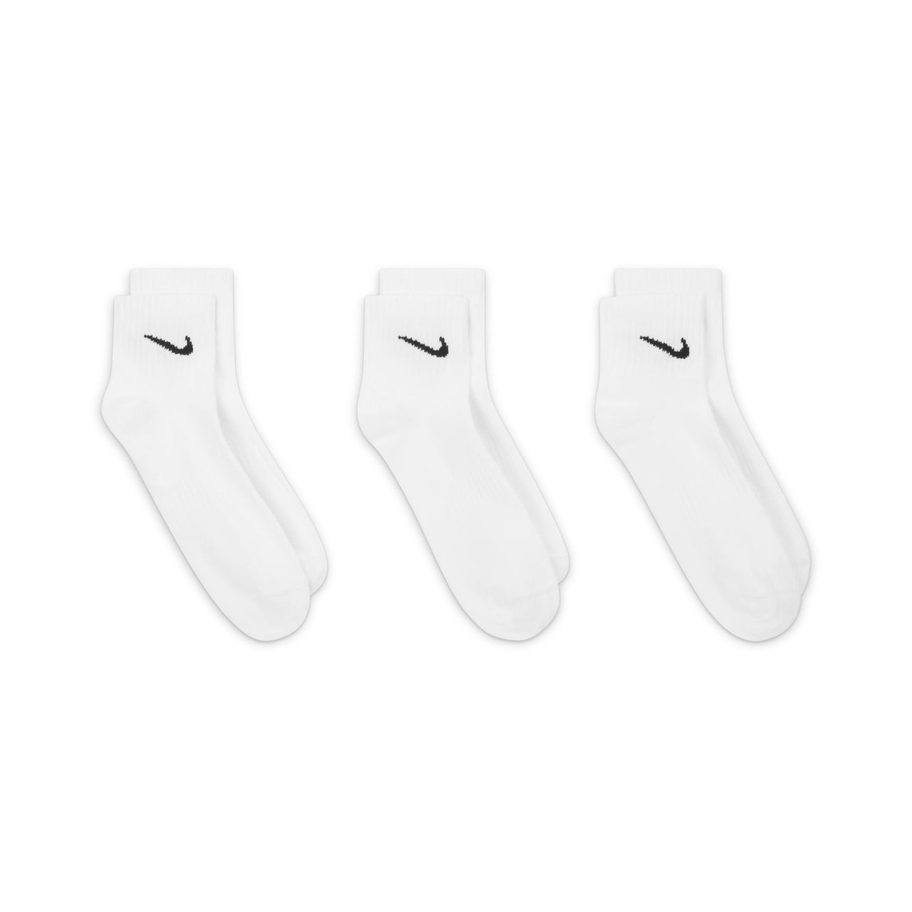 Nike Everyday Lightweight Mid Tops Training Socks Unisex White SX7677-100