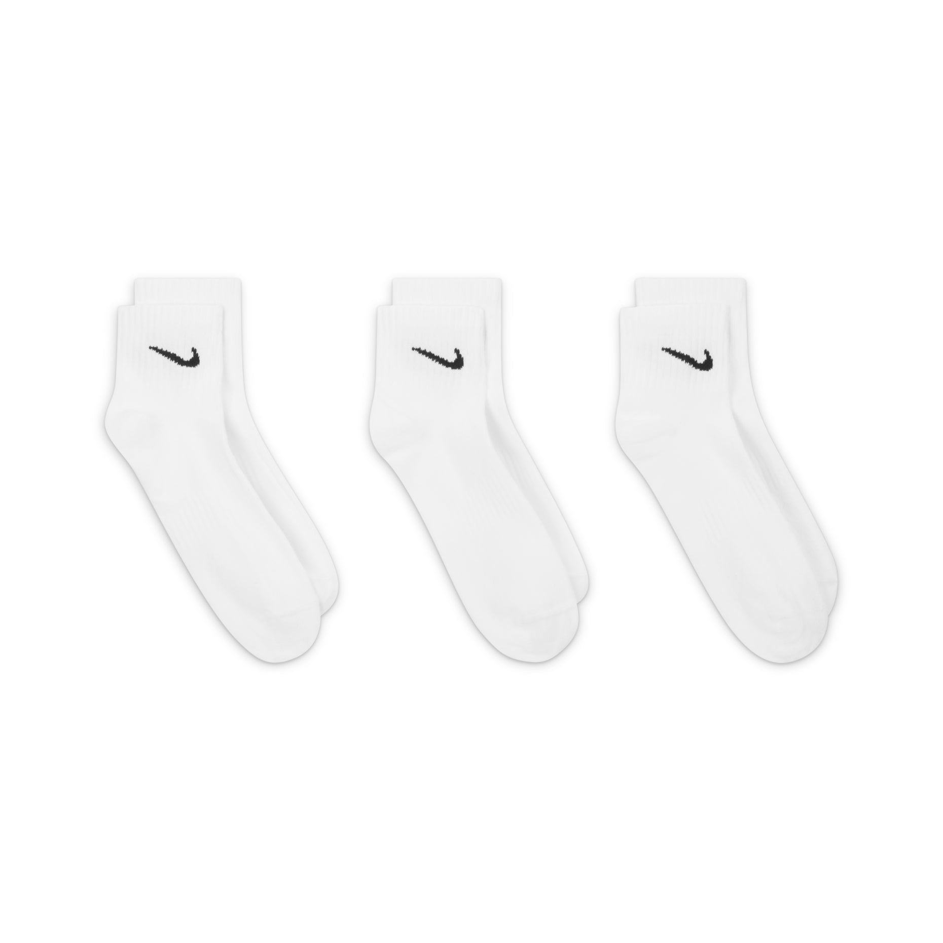 Nike Everyday Lightweight Mid Tops Training Socks Unisex White SX7677-100