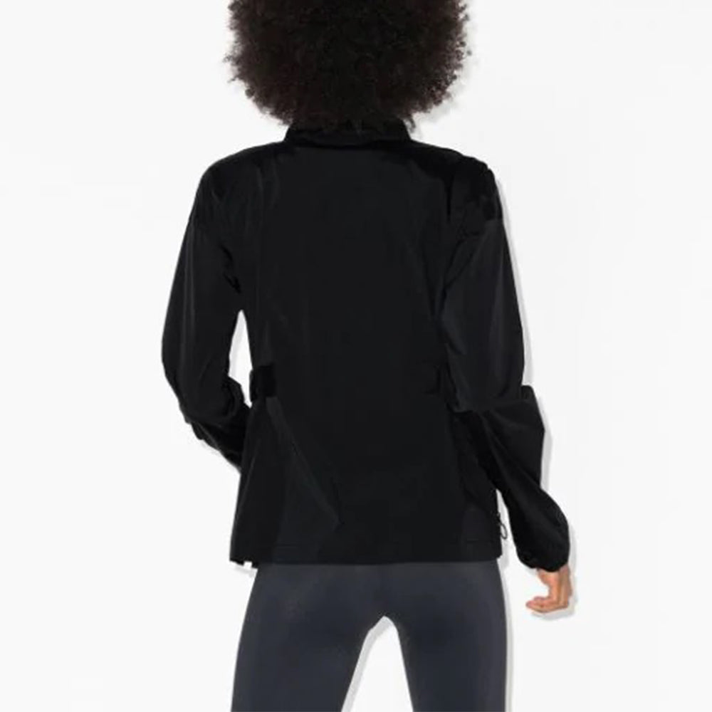 (WMNS) Off-White Large Logo Printing Stand Collar Windproof Jacket Black OWVL009E20FAB0011000