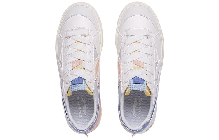 (WMNS) Li-Ning Fashion Skate Shoes 'White Blue Pink' AGCT162-3