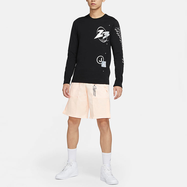 Air Jordan 23 Air logo Printing Athleisure Casual Sports Long Sleeves 'Black' CT3662-010