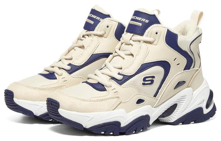 (WMNS) Skechers Stamina V2 'White Navy' 167270-NTNV