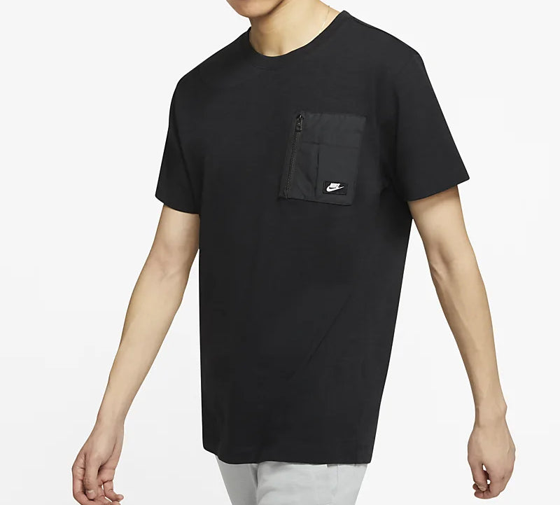 Nike Sportswear Zipper Pocket Short Sleeve Black CJ4324-010