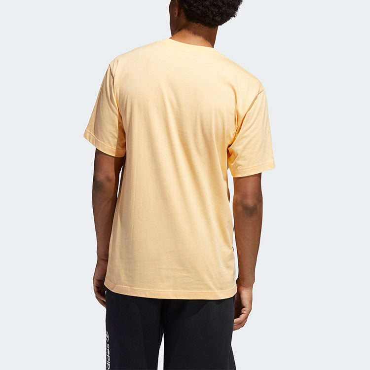 adidas originals Summer Tongue L Contrasting Colors Printing Sports Short Sleeve Orange Yellow GN3901