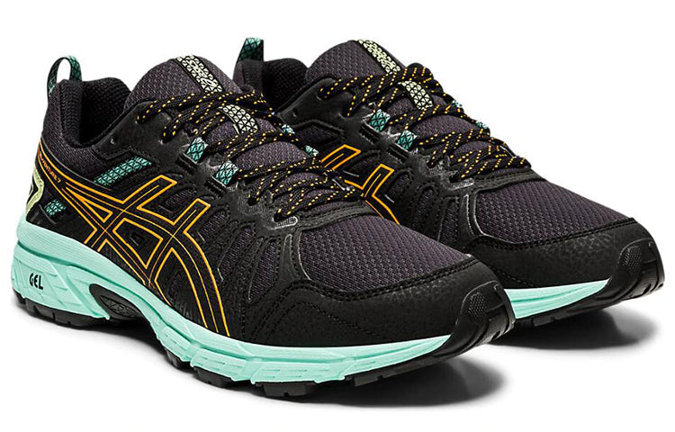 (WMNS) ASICS Gel-Venture 7 'Black Mint Orange Pop' 1012A476-003