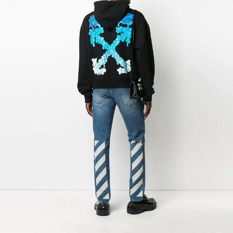 Off-White SS21 Pattern Printing Loose Version Black OMBB037S21FLE0011045