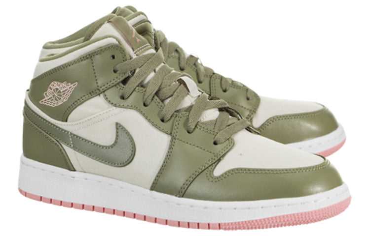 (GS) Air Jordan 1 Mid 'Bleached Coral' 555112-225