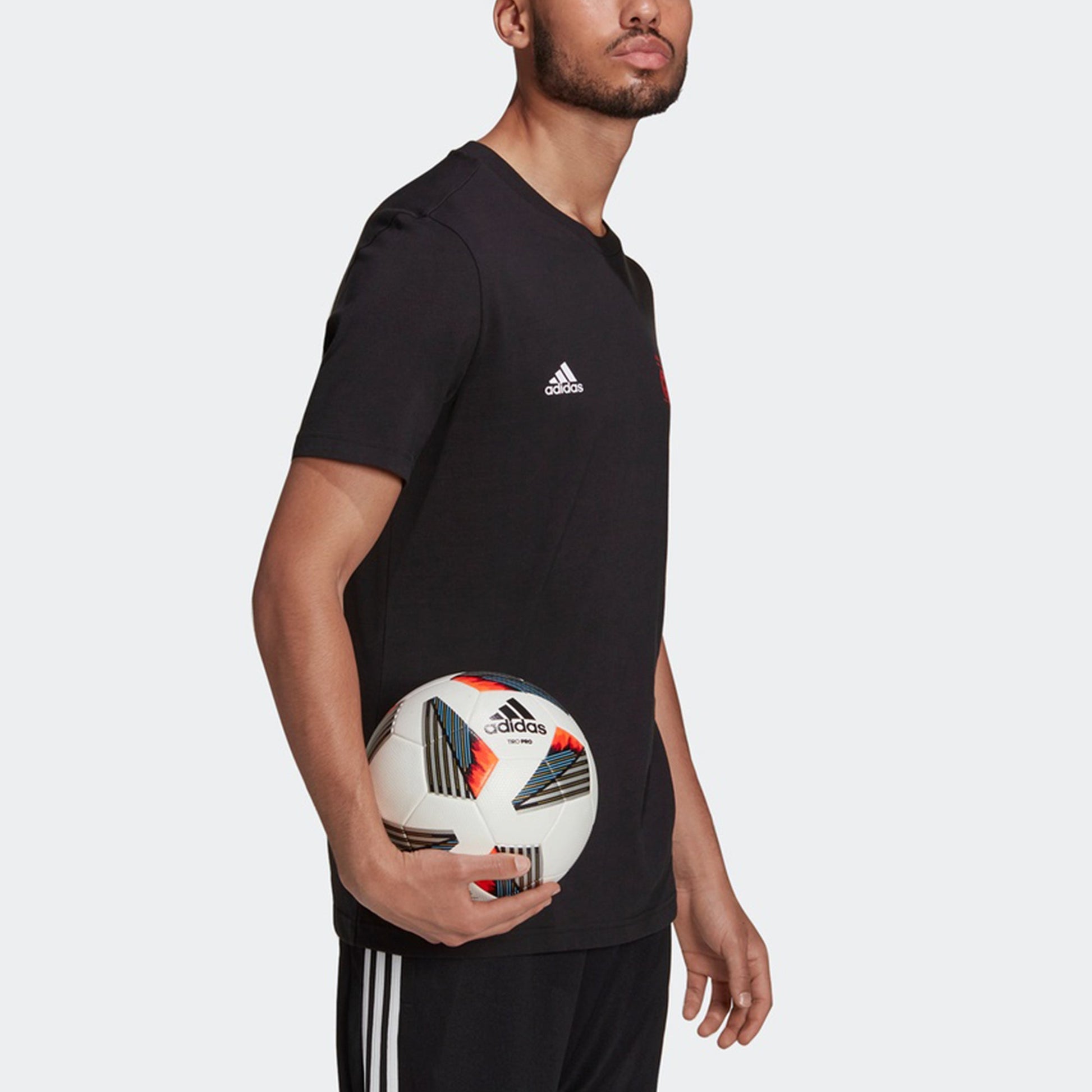 adidas Pred Tee 1 Sports Short Sleeve Men's Black HD8309