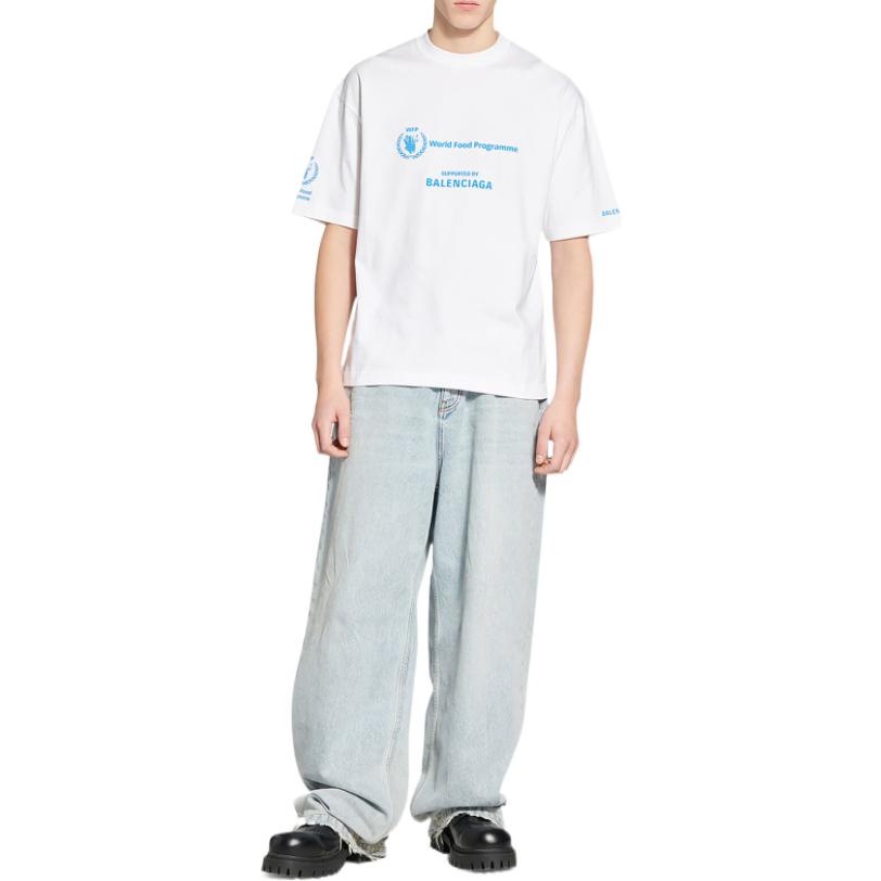 Balenciaga x WFP T-Shirt Medium Fit 'White' 612966TMVL29086