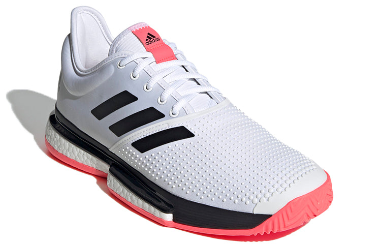adidas SoleCourt 'White Signal Pink' FU8114