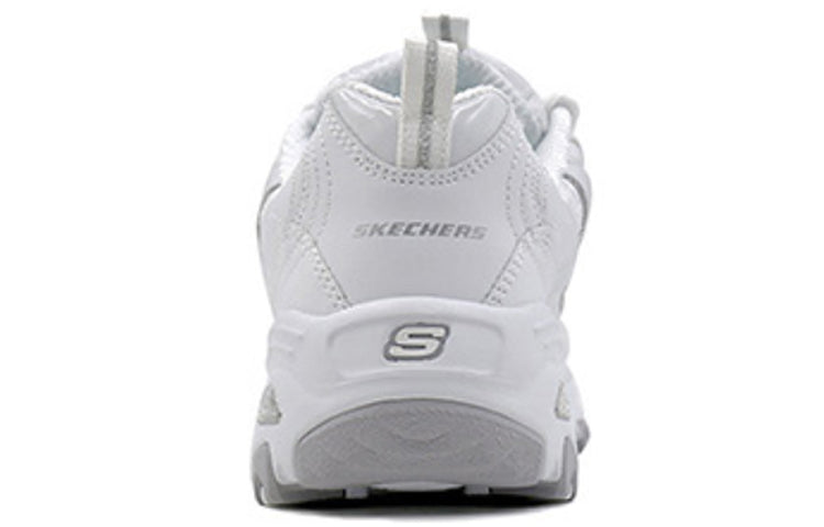 (WMNS) Skechers D'Lite-Looking Glass 'White Grey' 11959-WHT