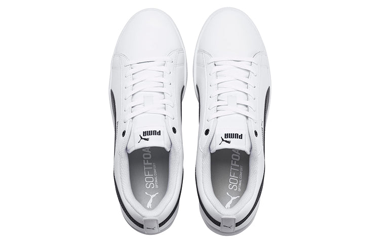 (WMNS) PUMA Smash v2 Leather 'White Black' 365208-01