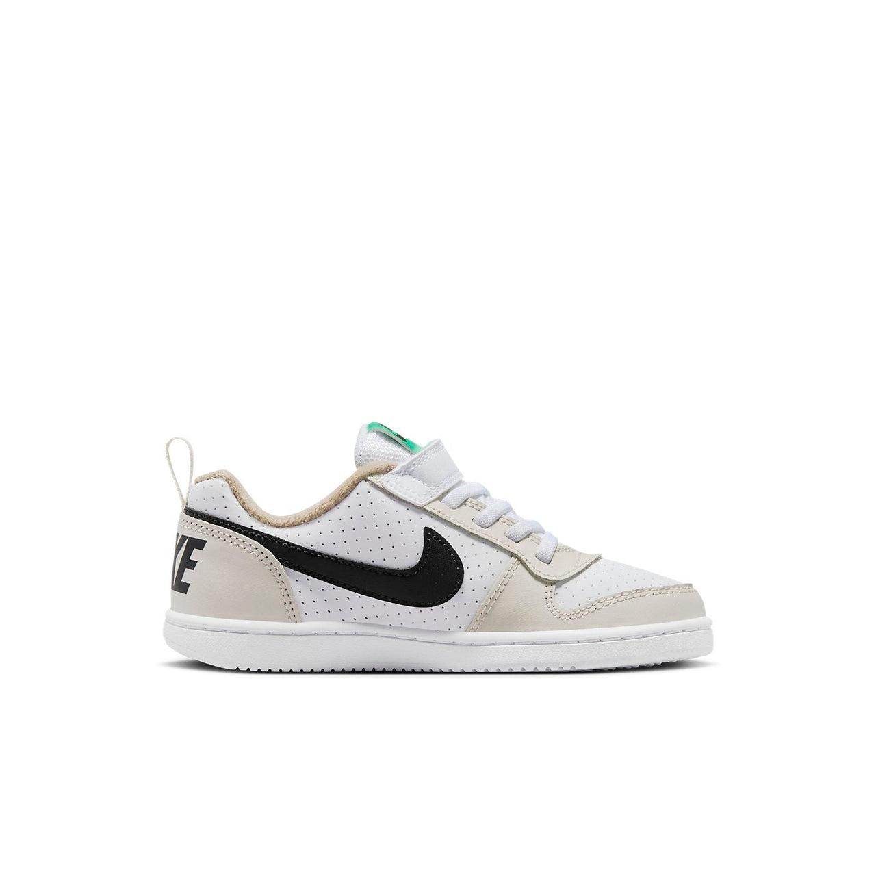 (PS) Nike Court Borough Low 'Cream White Black' DZ2785-101