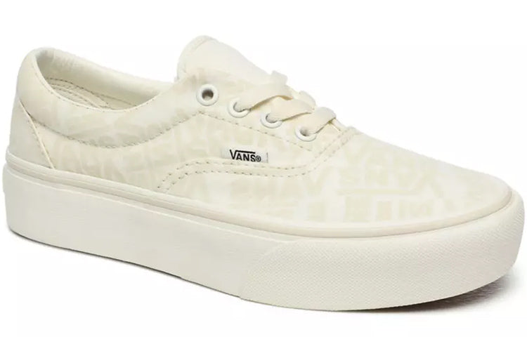 (WMNS) Vans 66 Era Platform Retro Casual Skateboarding Shoes 'Creamy White' VN0A3WLUXA0