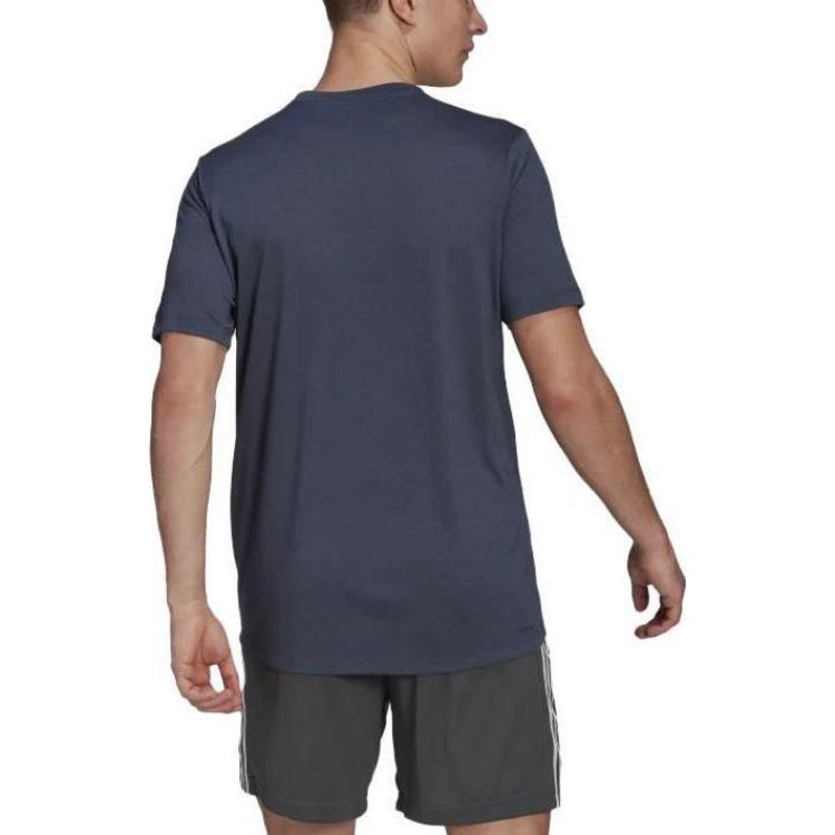 adidas AEROREADY Designed To Move Motion T-shirt 'Crew Navy Mel' GR0508