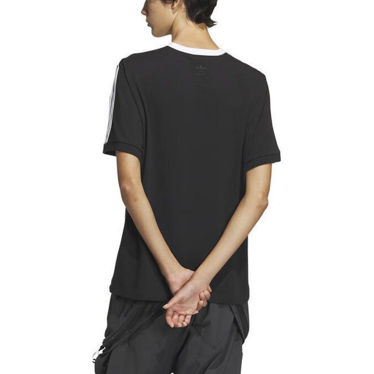adidas Trefoil Logo Play Soccer Graphic T-shirt Asia Sizing 'Black White' IW6309