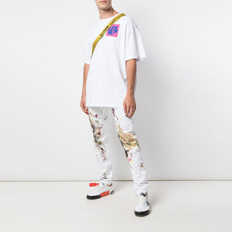 Off-White FW19 Shape Of Oversized Printing Short-Sleeve Tee Men White OMAA038F191850150188