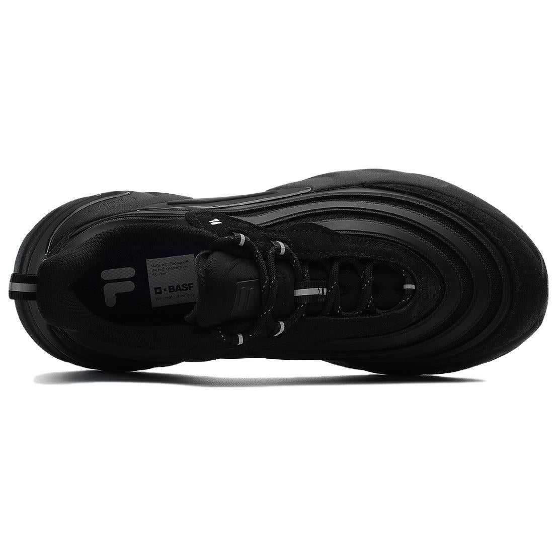 (WMNS) FILA FUSION Ray 4 Sneakers 'Black' T12W331108FBK