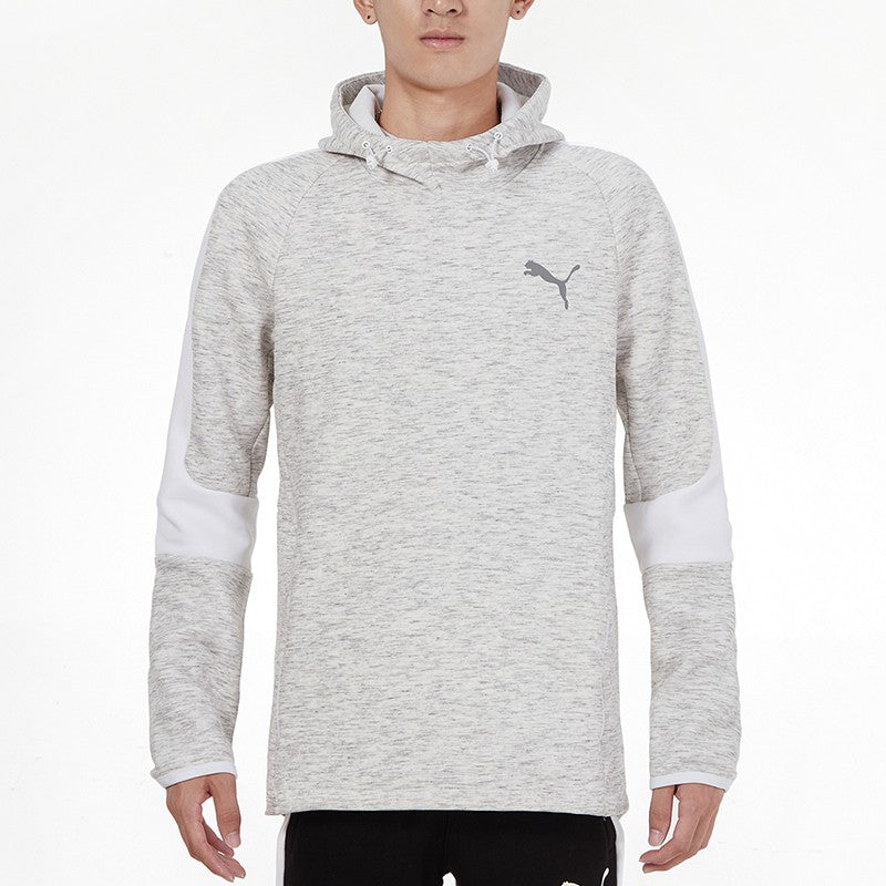 PUMA Logo Printing Sports Pullover light grey 846340-02