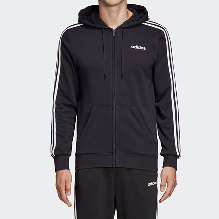 Men's adidas Knit Zipper Jacket Black DQ3102
