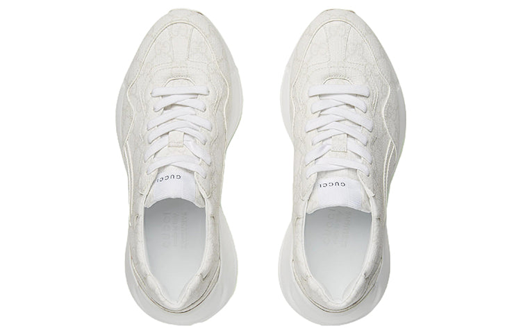 (WMNS) Gucci Rhyton 'White Monogram' 703192-KGD00-9000