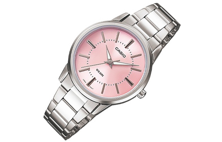 CASIO Waterproof Stainless Steel Strap Pink Analog LTP-1303D-4A