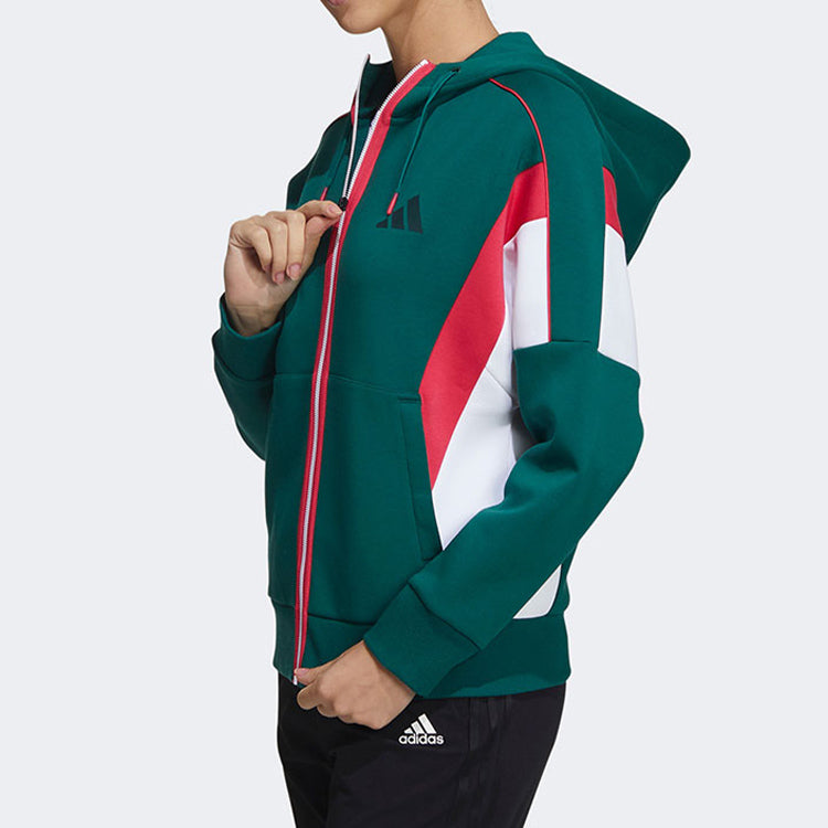 (WMNS) adidas Urban DK Jackets 'Green White Red' GM1463