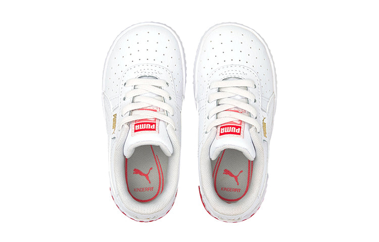(TD) PUMA Cali Casual Board Shoes White/Red 368861-02