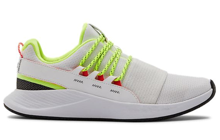 (WMNS) Under Armour Charged Breathe Lace Running Shoes White/Green 3022584-103