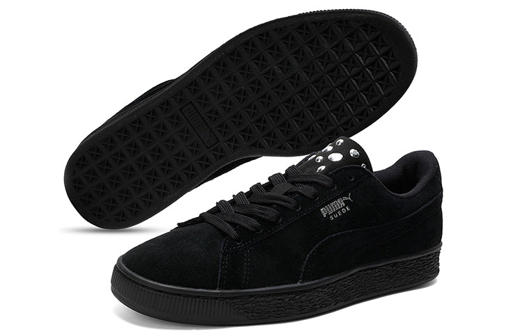 (WMNS) PUMA Suede Jewel Black 367273-01