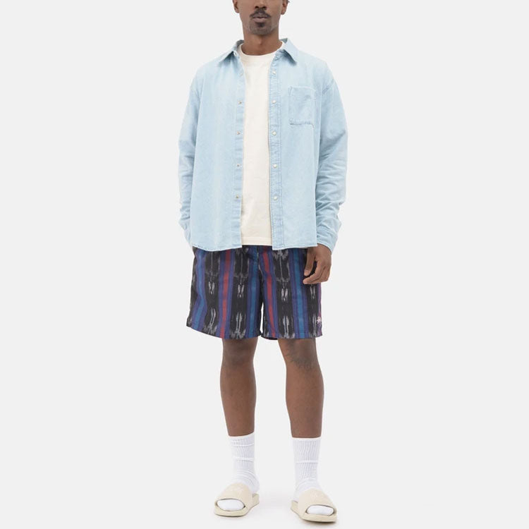 Stussy Ikat Stripe Water Short 'Black' 113135