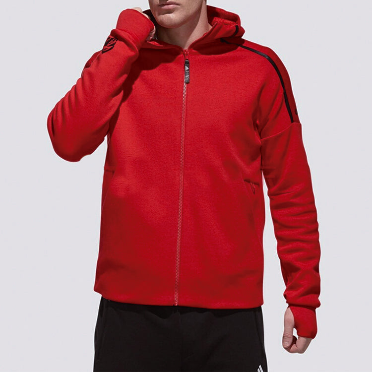 Men's adidas Sports Knit Red Jacket EA2105