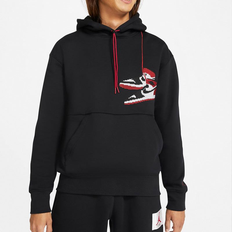Air Jordan Jumpman Holiday Casual Sports Fleece Lined Black CT3458-010