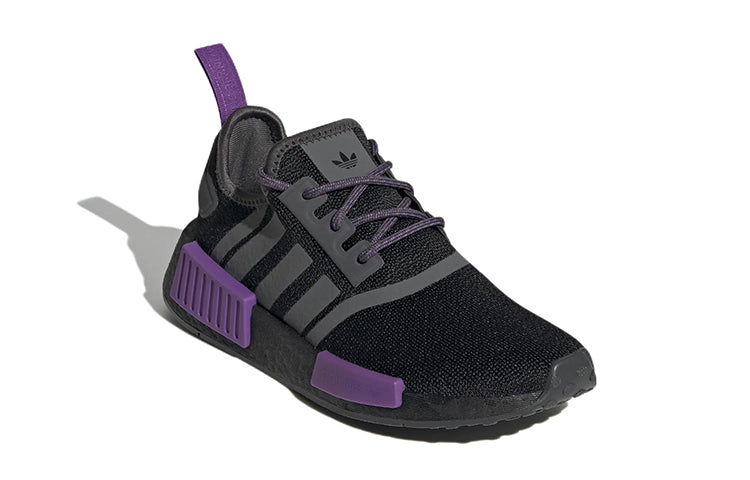 (GS) adidas originals NMD_R1 'Black Grey Active Purple' GX5694