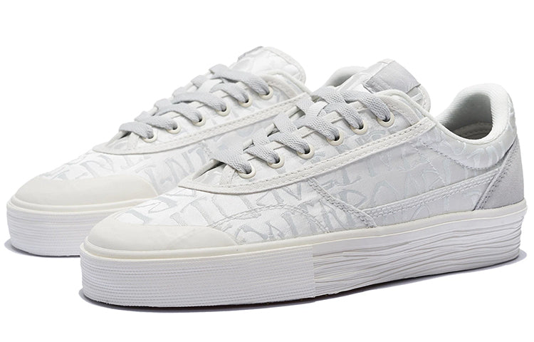 (WMNS) Li-Ning Wave Pro Low 50/50 'White Grey' AECS040-2