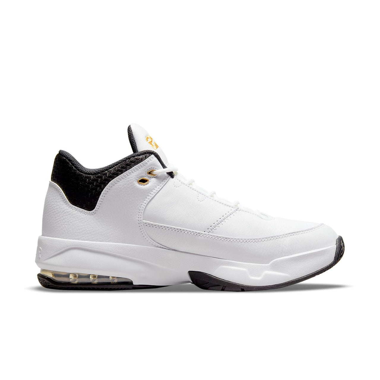 Air Jordan Max Aura 3 Mid-Top White/Black/Gold CZ4167-100