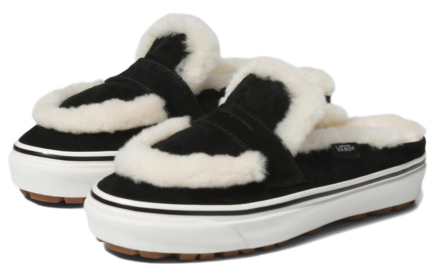 Vans Style 53 Shearling Mule DX 'Black White' VN0005U3BF5