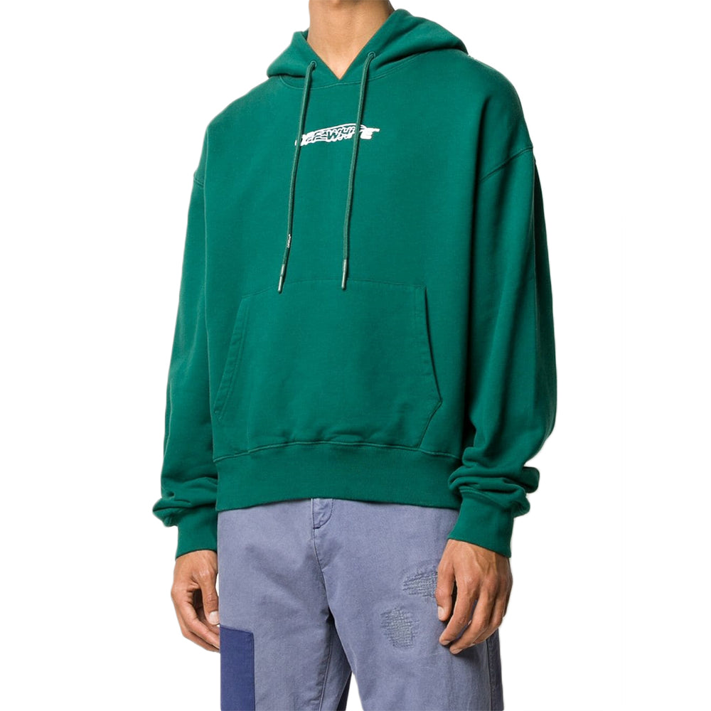 Off-White FW20 Hand Painters Mens Letter Sweater OMBB037E20FLE0015701