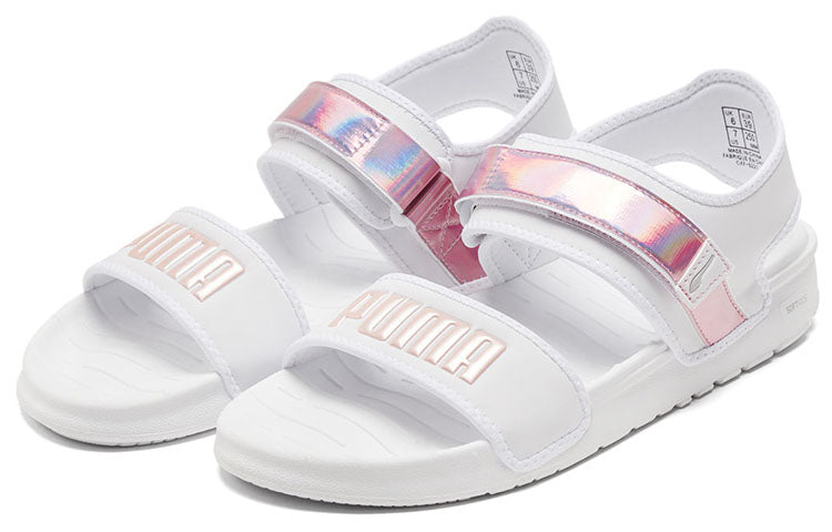 (WMNS) PUMA Softride Sandal IRI Sandal White/Purple 382450-02