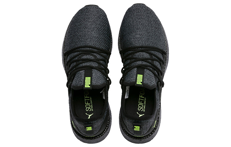 PUMA Nrgy Neko Knit Low Top Running Shoes Black/Green 191093-21