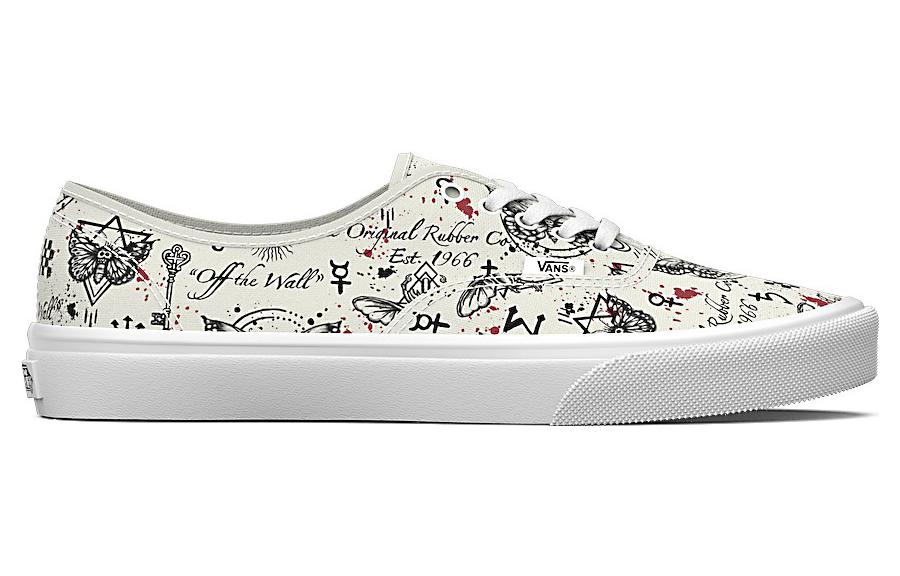 (WMNS) Vans Authentic Graphic Shoes 'White Black' VN0A5KS9KIG