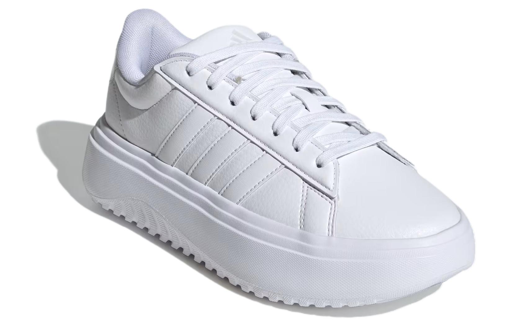 (WMNS) adidas Grand Court Platform 'Crystal White' IE1089
