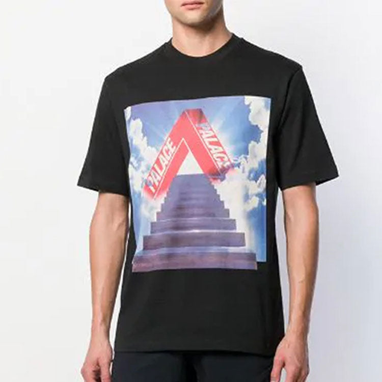 PALACE Printing Pattern Short Sleeve Unisex Black P16TS138