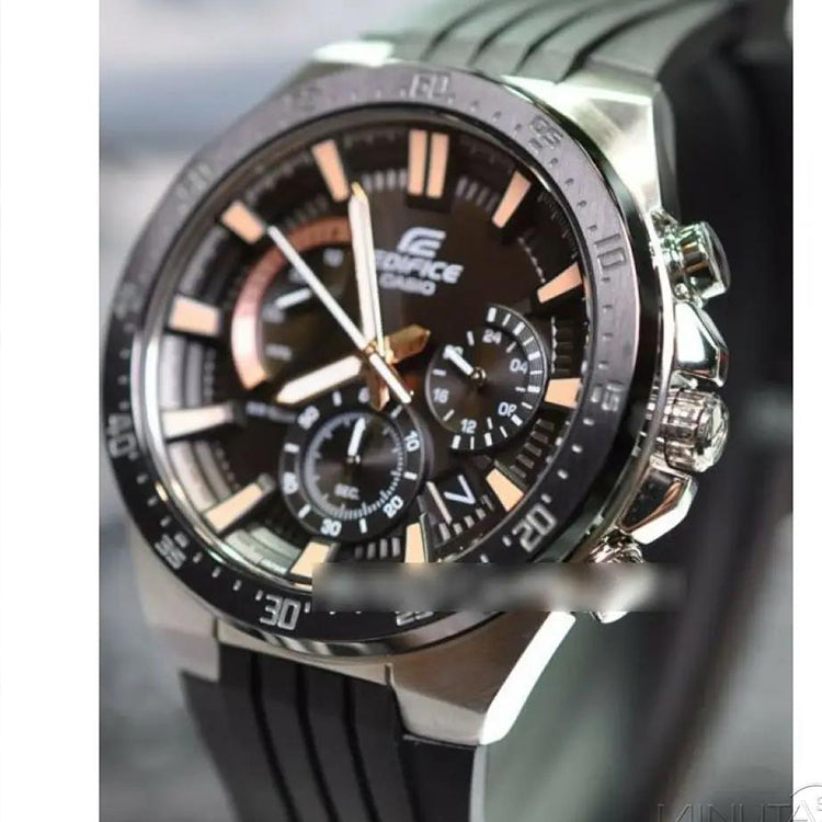 CASIO EDIFICE Series Vintagees Men's Mens Black Analog EFR-563PB-1AV