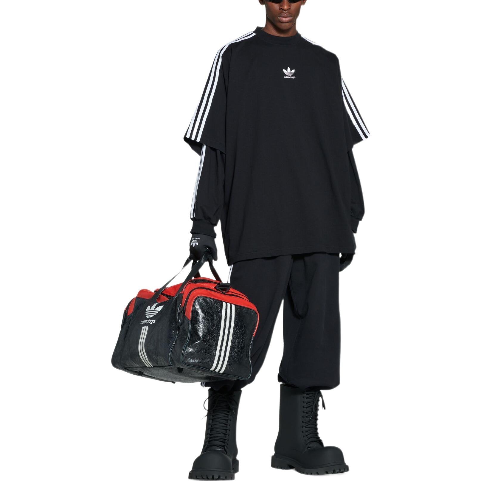 Balenciaga x adidas T-Shirt Oversized 'Black' 739101TNVA68482