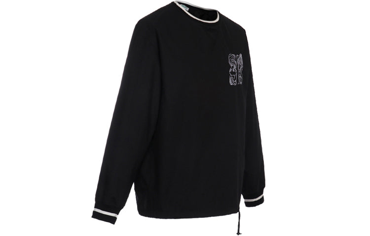 Men's KENZO Embroidered Round Neck Black FA55SW6011NC-99