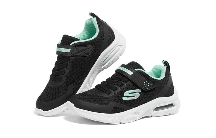 Skechers Microspec Max 'Black Light Blue' 302377L-BLK